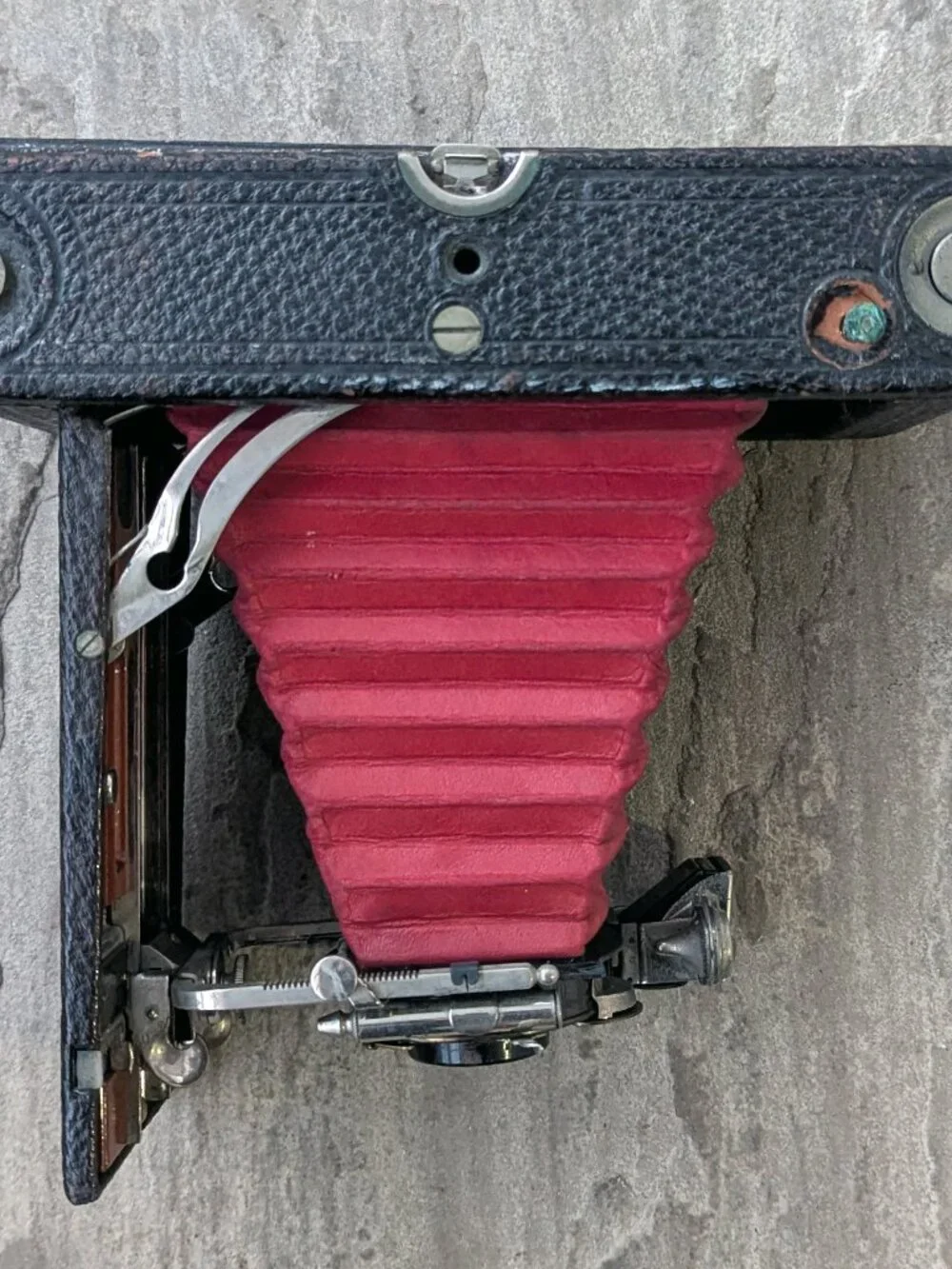 Kodak No.3A Folding Pocket Model B3 1890-1906 Camera (Red Bellows) - Picture 2 of 14